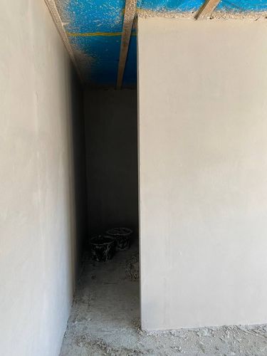 Verputzte Wand
